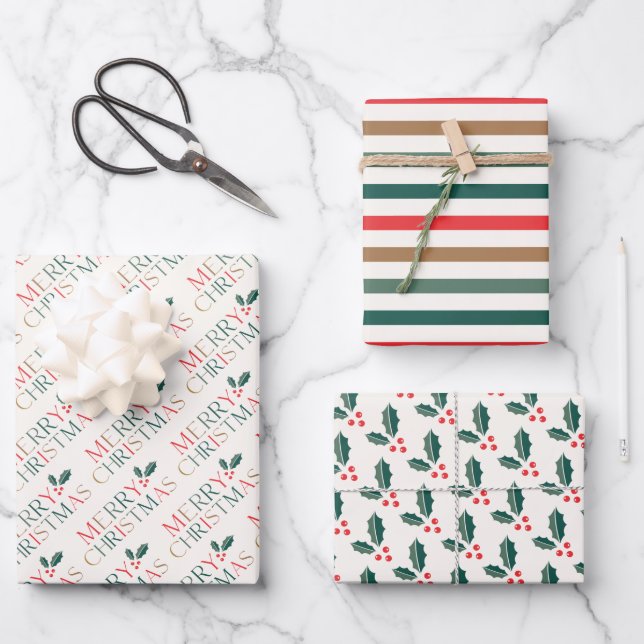 Elegante farbenfrohe Weihnachtsgrün Blätter (Vorderseite)