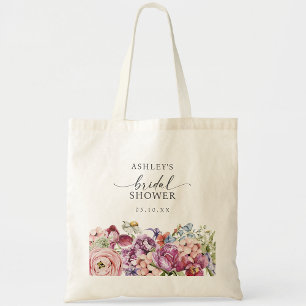 Elegante Farbige Florale Wildblumen-Brautparty Tragetasche