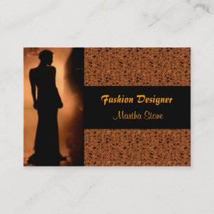 Elegante Fashion Designer Business Card Visitenkarte