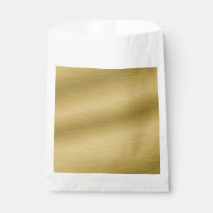 Elegante Faux-Bürstgold-Kunst Geschenktütchen