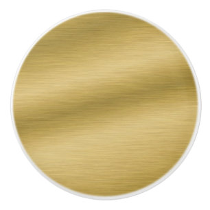 Elegante Faux-Bürstgold-Kunst Keramikknauf