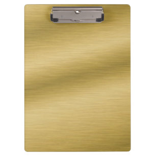 Elegante Faux-Bürstgold-Kunst Klemmbrett