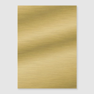 Elegante Faux-Bürstgold-Kunst Magnetkarte