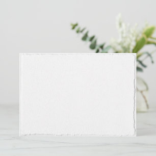 Elegante Faux-Deckle-Kanten-Vorabankündigung-Vorla Save The Date