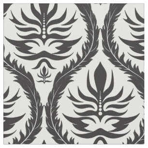 Elegante Feather Damask Fabric Stoff