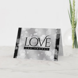 Elegante Feier zum 10. Geburtstag von Zinn Dankeskarte