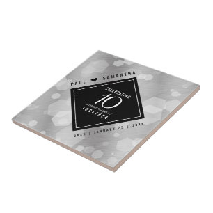 Elegante Feier zum 10. Geburtstag von Zinn Fliese