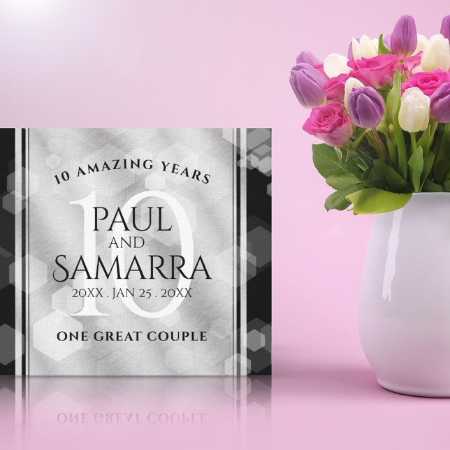 Elegante Feier zum 10. Geburtstag von Zinn Leinwanddruck (Von Creator hochgeladen)