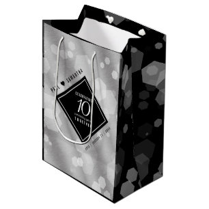Elegante Feier zum 10. Geburtstag von Zinn Mittlere Geschenktüte