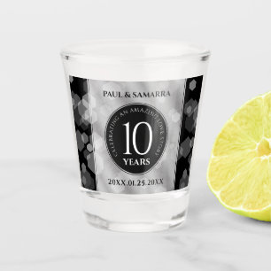 Elegante Feier zum 10. Geburtstag von Zinn Schnapsglas