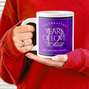 Elegante Feier zum 12. Geburtstag der Seidenhochze Jumbo-Tasse