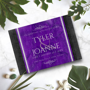 Elegante Feier zum 12. Geburtstag der Seidenhochze Schneidebrett