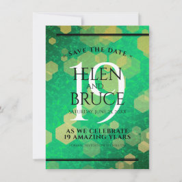 Elegante Feier zum 19. Jadefest zum Jahrestag der  Save The Date