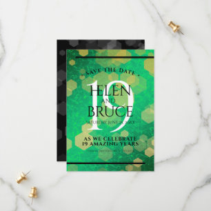 Elegante Feier zum 19. Jadefest zum Jahrestag der Save The Date