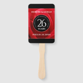 Elegante Feier zum 26. Rose Fächer