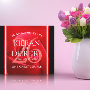 Elegante Feier zum 26. Rose Leinwanddruck