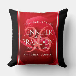 Elegante Feier zum 36. Rose Kissen