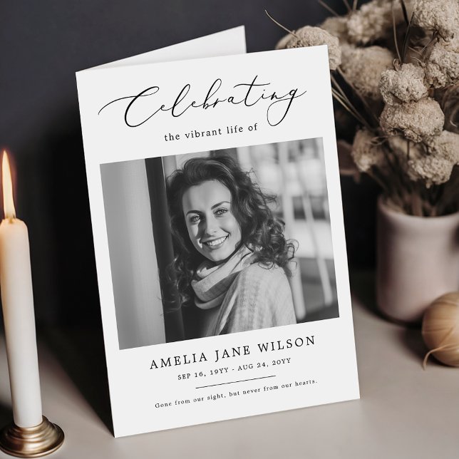 Elegante Feier zum Foto der Beerdigung geklappt Programm (Von Creator hochgeladen)