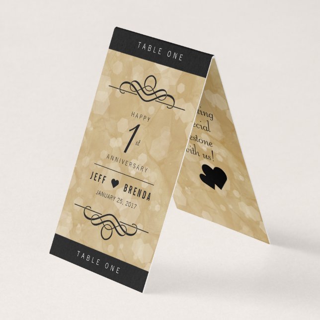 Elegante Feier zum Hochzeitstag (Vorderseite)