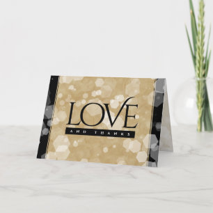 Elegante Feier zum Hochzeitstag Dankeskarte