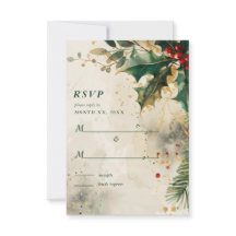 Elegante Feiertags-Hochzeit Stechpalme & Efeu Gold
