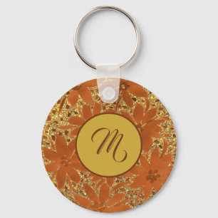 Elegante Feminine Mit Monogramm Goldgräber Schlüsselanhänger