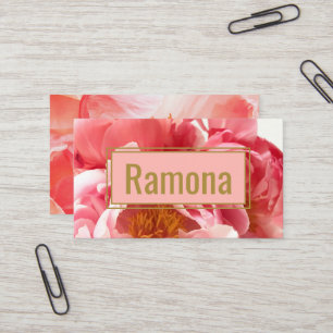 Elegante feminine professionelle Vernetzung Visitenkarte