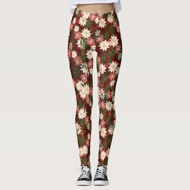 Elegante Festtage Weihnachten Leggings (Vorderseite)