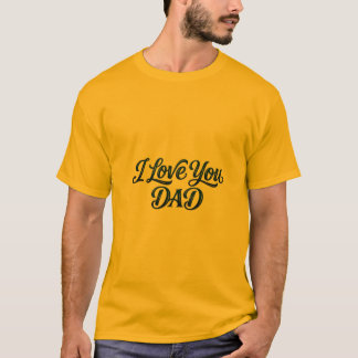 Elegante fette "Ich liebe dich Papa"-Typografie mi T-Shirt
