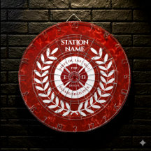 Elegante Feuerwehr-Station Red Marble White Laurel