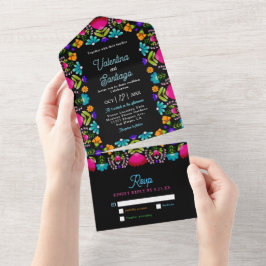 Elegante Fiesta Hochzeit Alles in einer Einladung