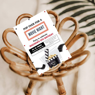 Elegante Filmabend Einladung