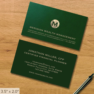 Elegante Financial Beruflich Business Card Visitenkarte