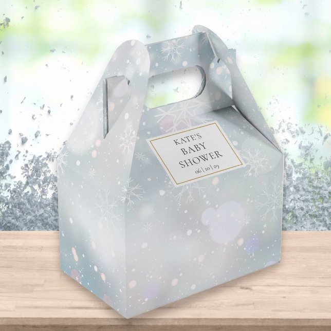 Elegante First Winter Snowflakes Babydusche Geschenkschachtel (Von Creator hochgeladen)