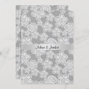 ELEGANTE FLÄCHE VINTAGE FLÄCHE EINLADUNG