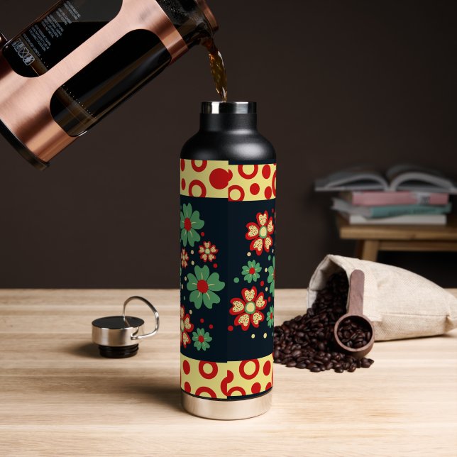 Elegante Flasche mit zeitgenössischem Chic (Kaffee)