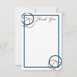 Elegante Flat Dankeschön Karte