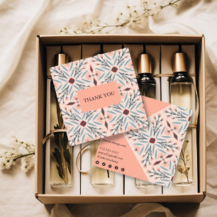 Elegante Flies Geometric Order Vielen Dank Quadratische Visitenkarte