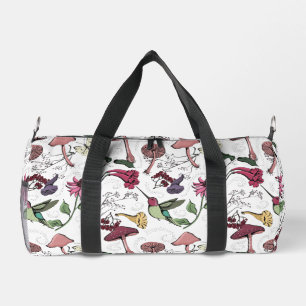Elegante Flora Hummingbird Nature Duffle Bag