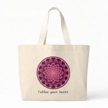 Elegante Flora Mandala Tote Tasche mit Editbale Na
