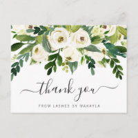 Elegante Flora und Fauna Business Vielen Dank