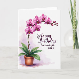 Elegante Floral-Blüten-Karte Karte