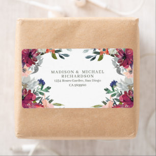 Elegante Floral Boho Hochzeit im Herbst Rücksendea