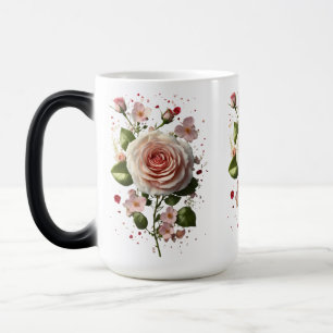 Elegante Floral Bouquet Morphing Tasse - 15 oz