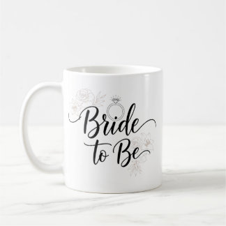 Elegante Floral Braut-bevorstehend-Kaffeetasse Kaffeetasse