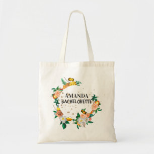 Elegante Floral Bridesmaid Tote Bag Tragetasche