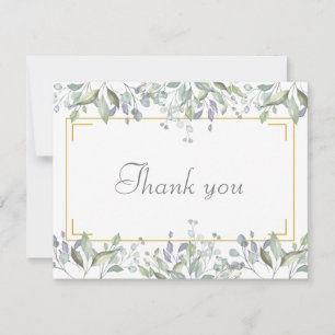 Elegante floral Business Dankeschön Card Dankeskarte