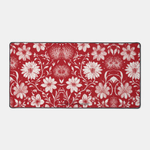 Elegante Floral Desk Mat Schreibtischunterlage