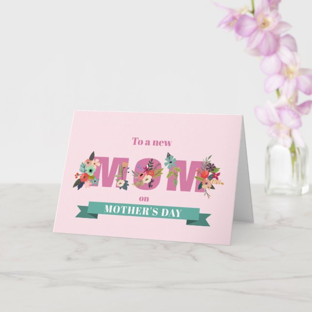 Elegante Floral First Mother's Day Card Karte (Orchidee)