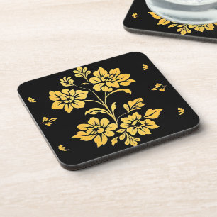 Elegante Floral Luxury Moderne Kollektion Getränkeuntersetzer